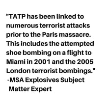 TATP Linked in Paris Attacks