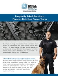 Firearms Canine FAQ Sheet Thumbnail Image