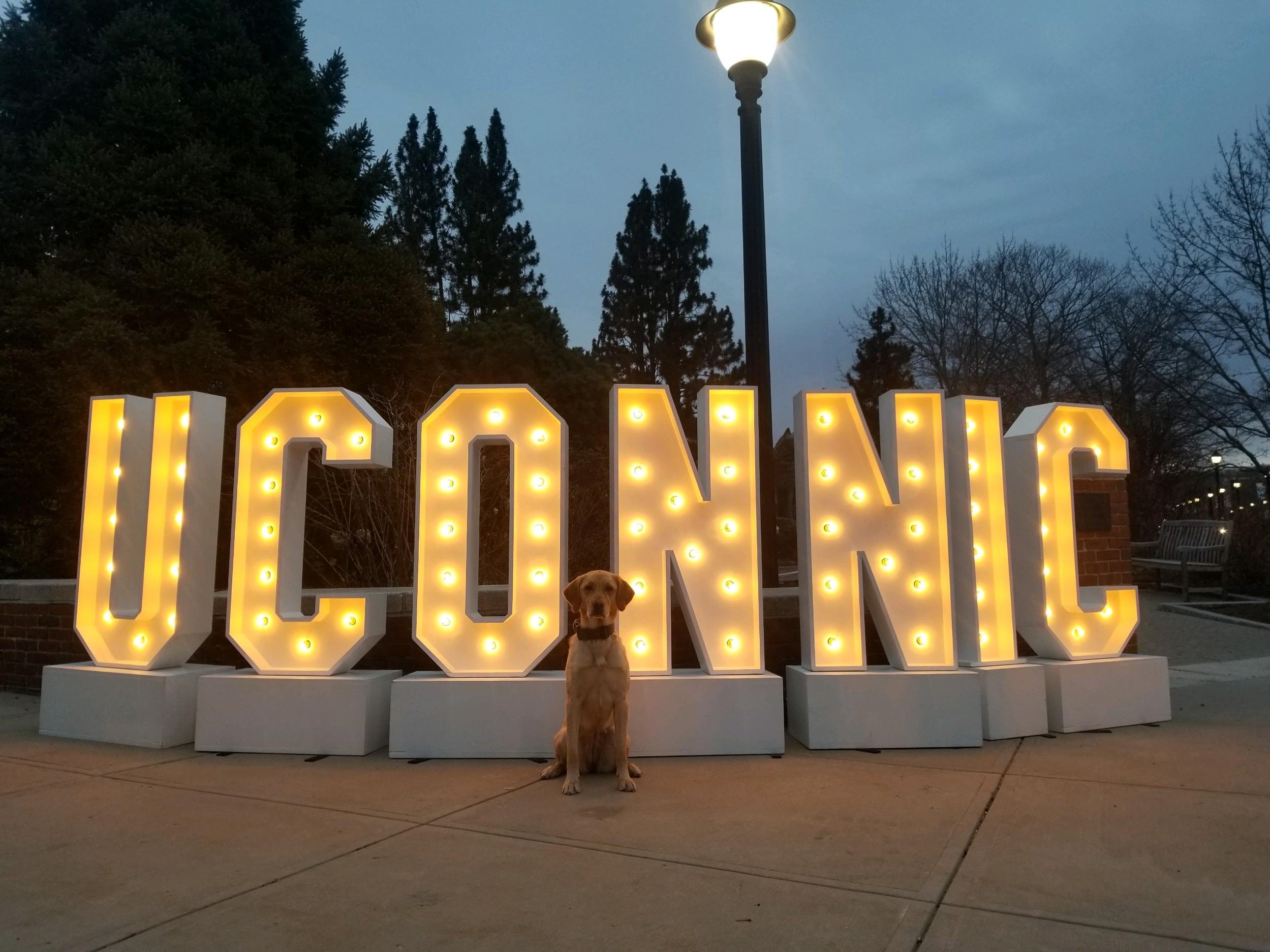 EDC with UCONNIC Sign at UCONN