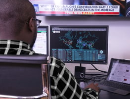 MSA Intelligence worker reviewing security findings on screen