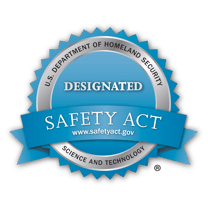 US department of homeland security designated safety act blue emblem