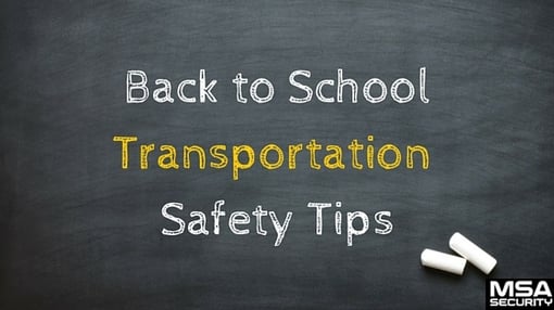 School Transportation safety tips graphic