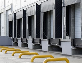 loading dock outside of a warehouse 
