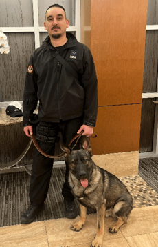 MSA Security Firearms Detection Canine Team
