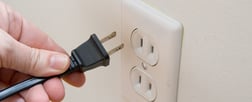 Unplug electronics from power surges