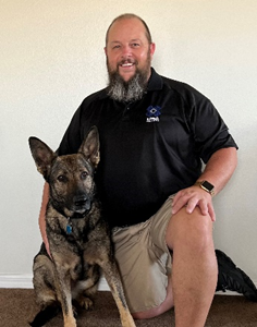 MSA Explosive Detection Canine Handler Steve Hood and his canine partner